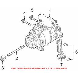 Audi A/C Compressor Shaft 079260095D